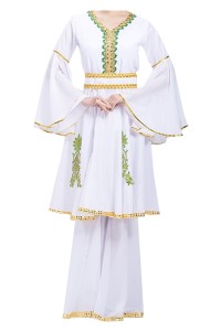Custom-made Hui performance costumes Order women's costumes for Xinjiang dance costumes Muslim Uyghur clothes Minority dance costumes Hui performance costumes SKDO013 front view